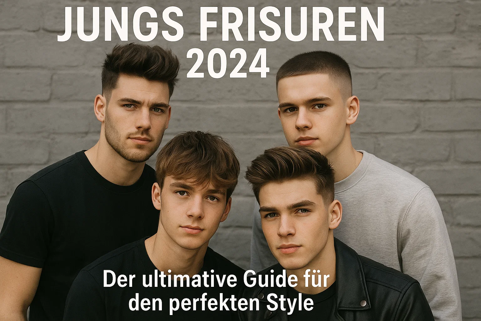 Jungs Frisuren 2024: Der ultimative Guide für den perfekten Style
