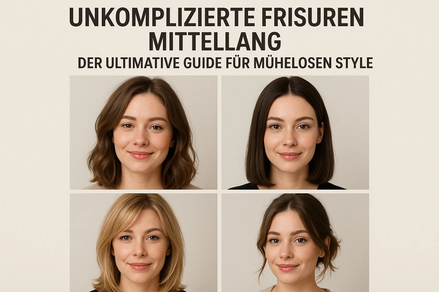 Unkomplizierte Frisuren mittellang: Der ultimative Guide für mühelosen Style