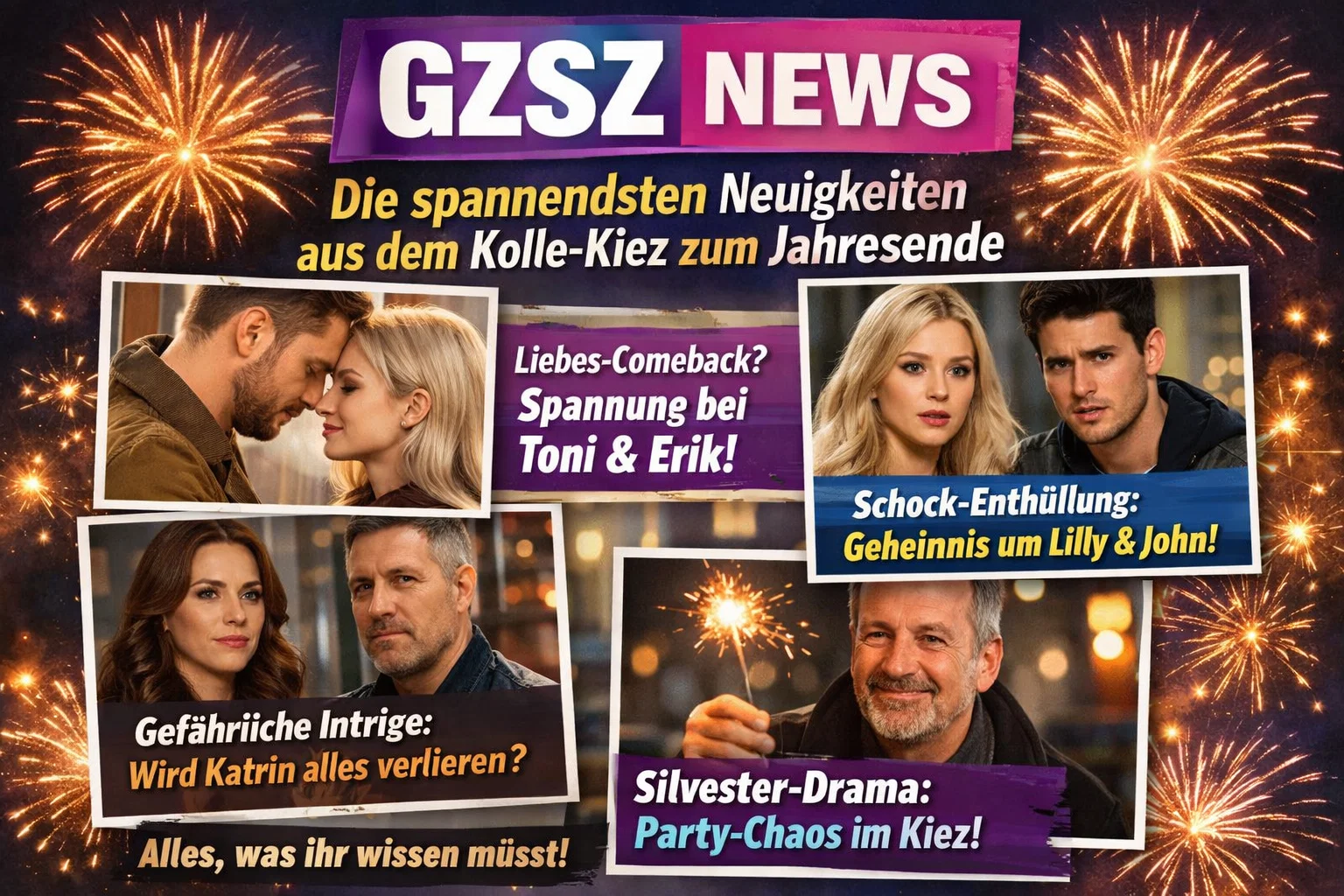 GZSZ News: Die spannendsten Neuigkeiten aus dem Kolle-Kiez zum Jahresende