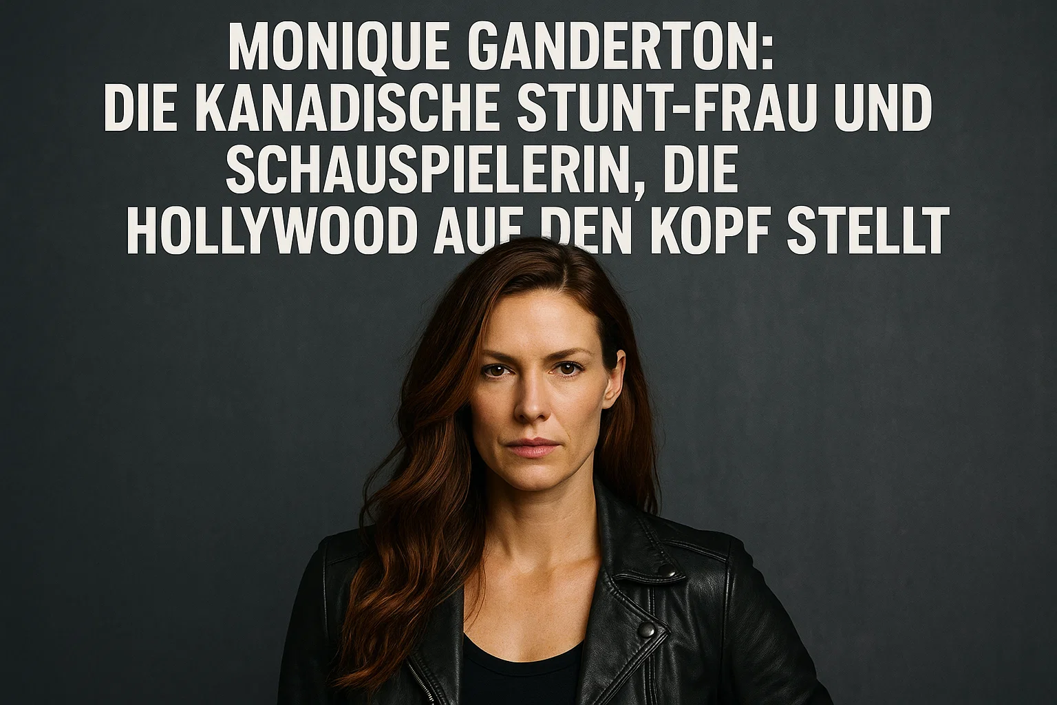 Monique Ganderton: Die kanadische Stunt-Frau und Schauspielerin, die Hollywood auf den Kopf stellt