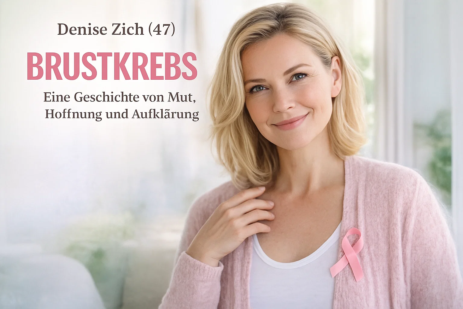 Denise Zich Brustkrebs: Geschichte  Mut, Hoffnung und Aufklärung