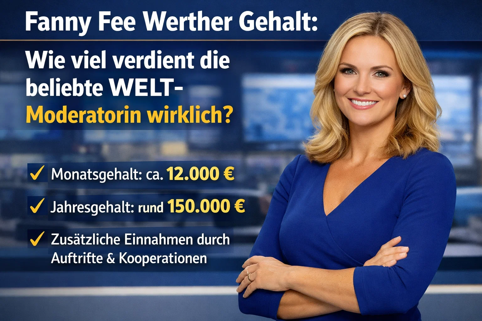 Fanny Fee Werther Gehalt: Wie viel verdient die beliebte WELT-Moderatorin wirklich?