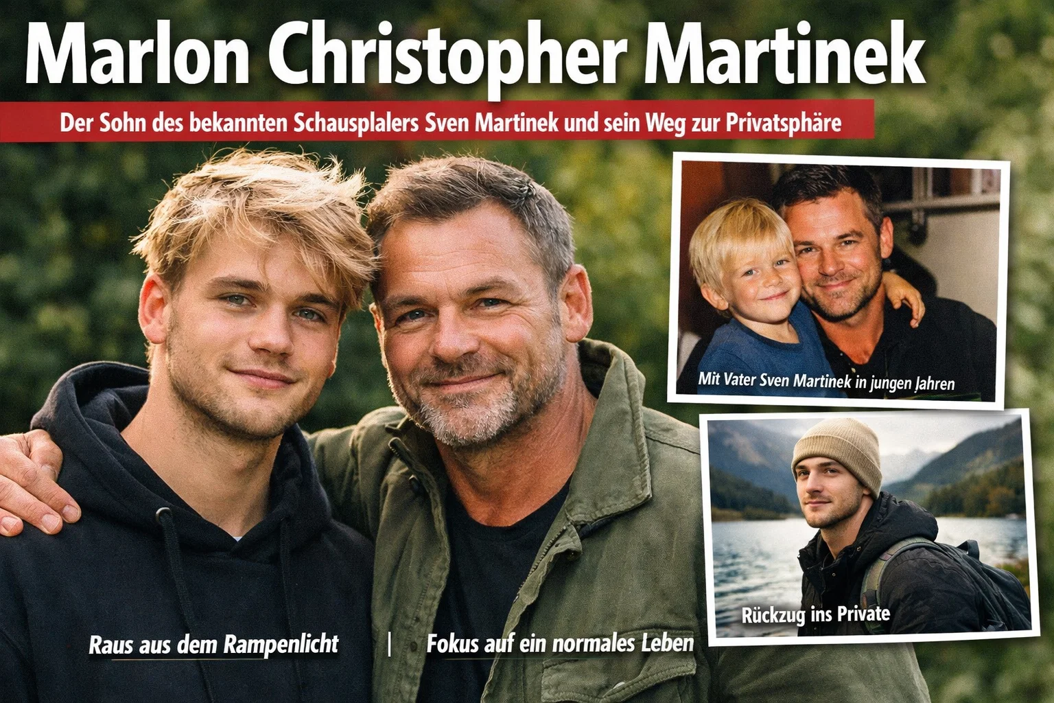 Marlon Christopher Martinek: Der Sohn des bekannten Schauspielers Sven Martinek und sein Weg zur Privatsphäre
