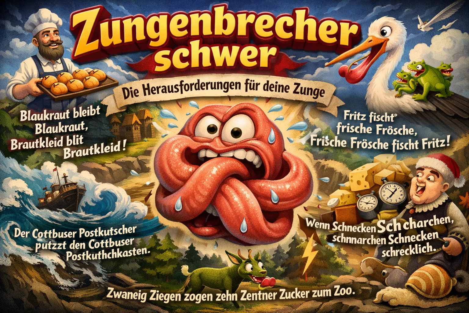Zungenbrecher schwer: Die Herausforderungen für deine Zunge