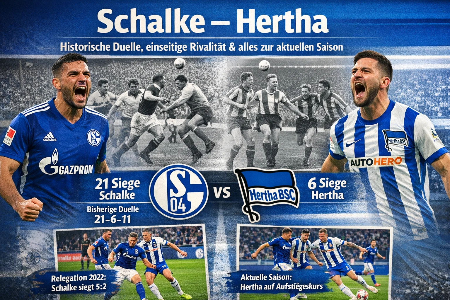 Schalke – Hertha: Historische Duelle, einseitige Rivalität & alles zur aktuellen Saison