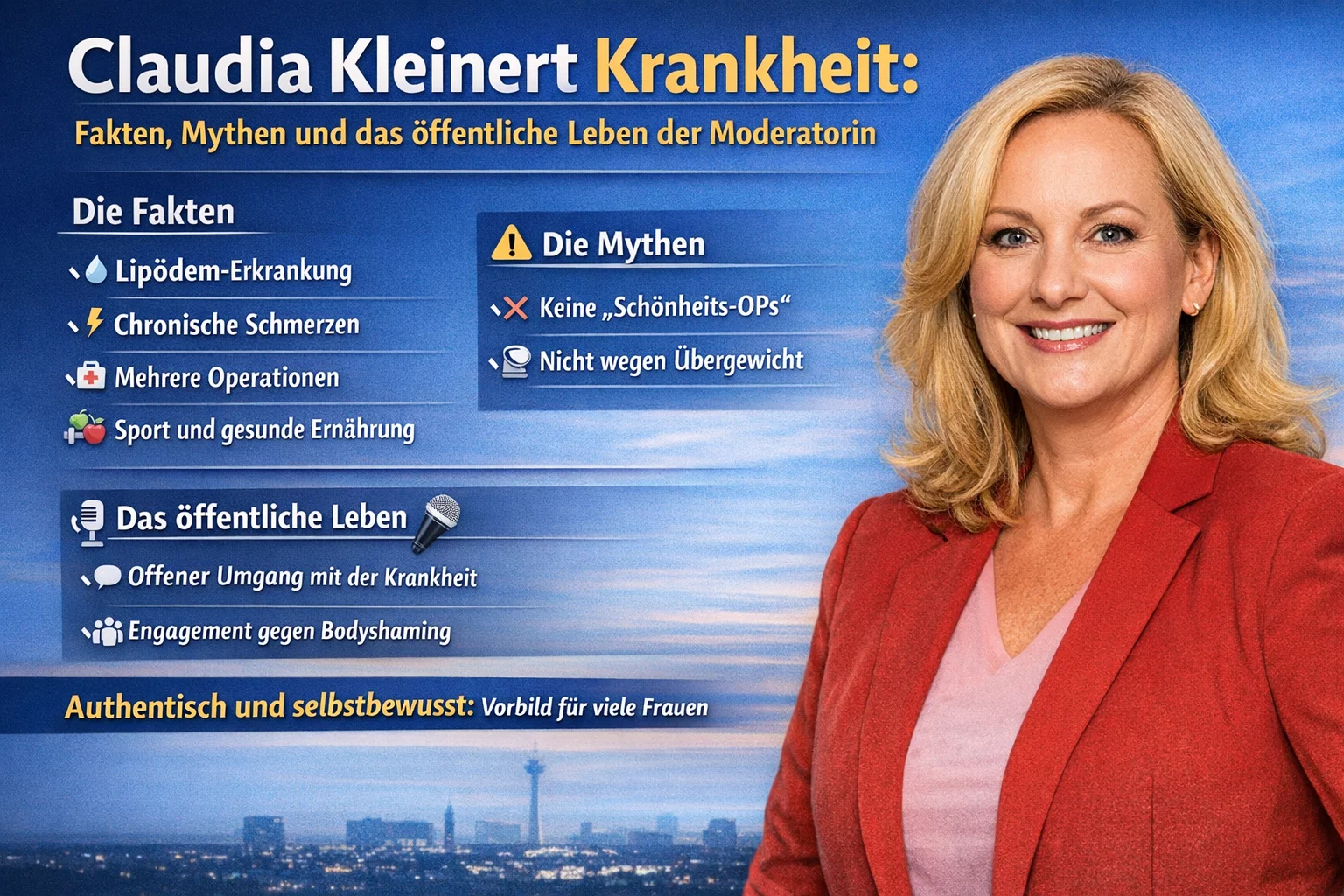 Claudia Kleinert Krankheit: Fakten, Mythen und das öffentliche Leben der Moderatorin
