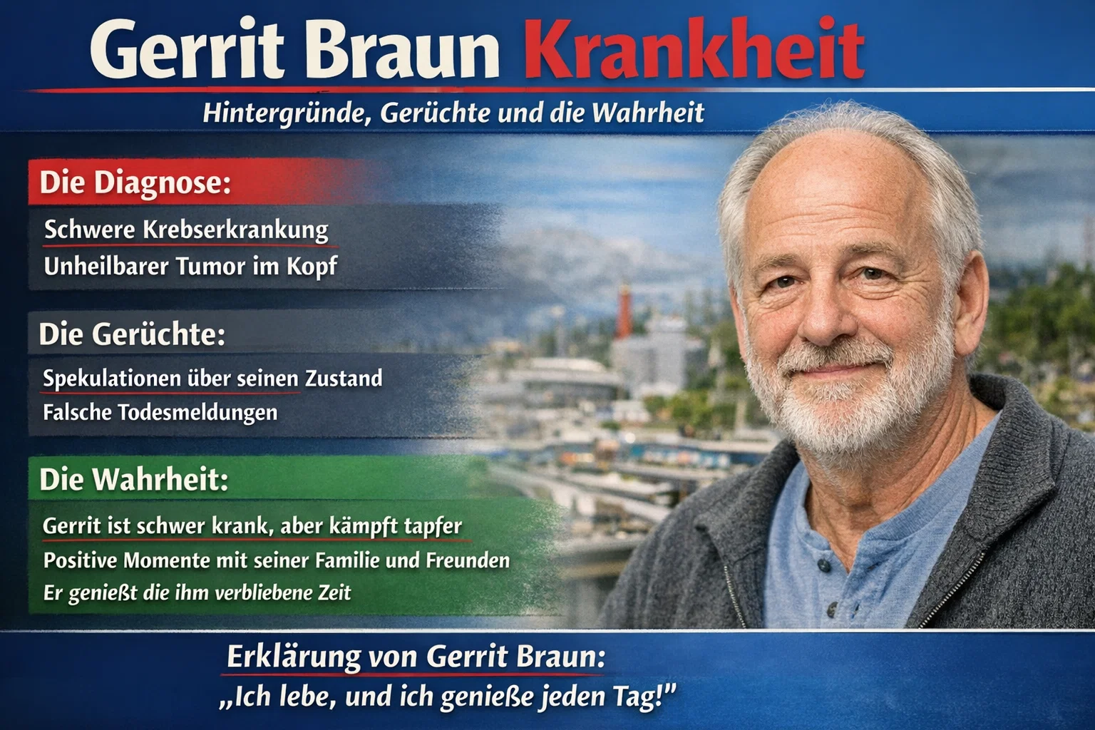 Gerrit Braun Krankheit: Hintergründe, Gerüchte und die Wahrheit über seinen Gesundheitszustand